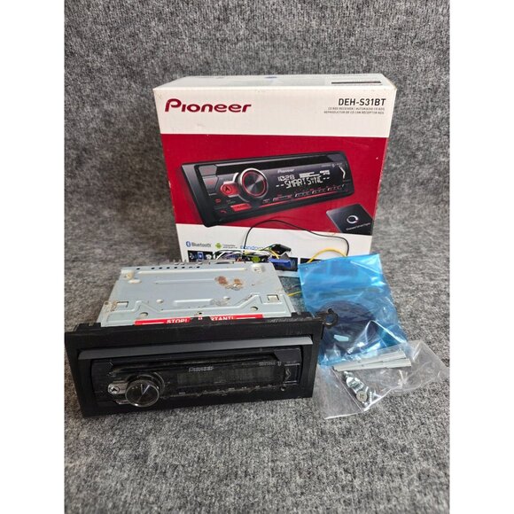 Pioneer DEH S31BT CD Stereo Receiver Bluetooth USB AUX Spotify Pandora 2019 Unit - Picture 1 of 6